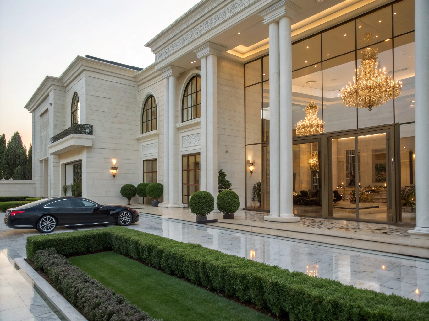 Ultra luxury residential villa in Maitama Abuja showing architectural facade and perimeter